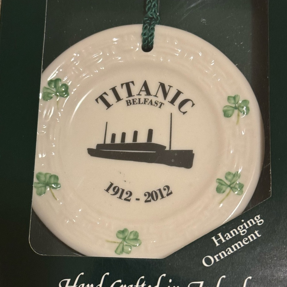 Titanic Belfast Hanging Ornament Belleek